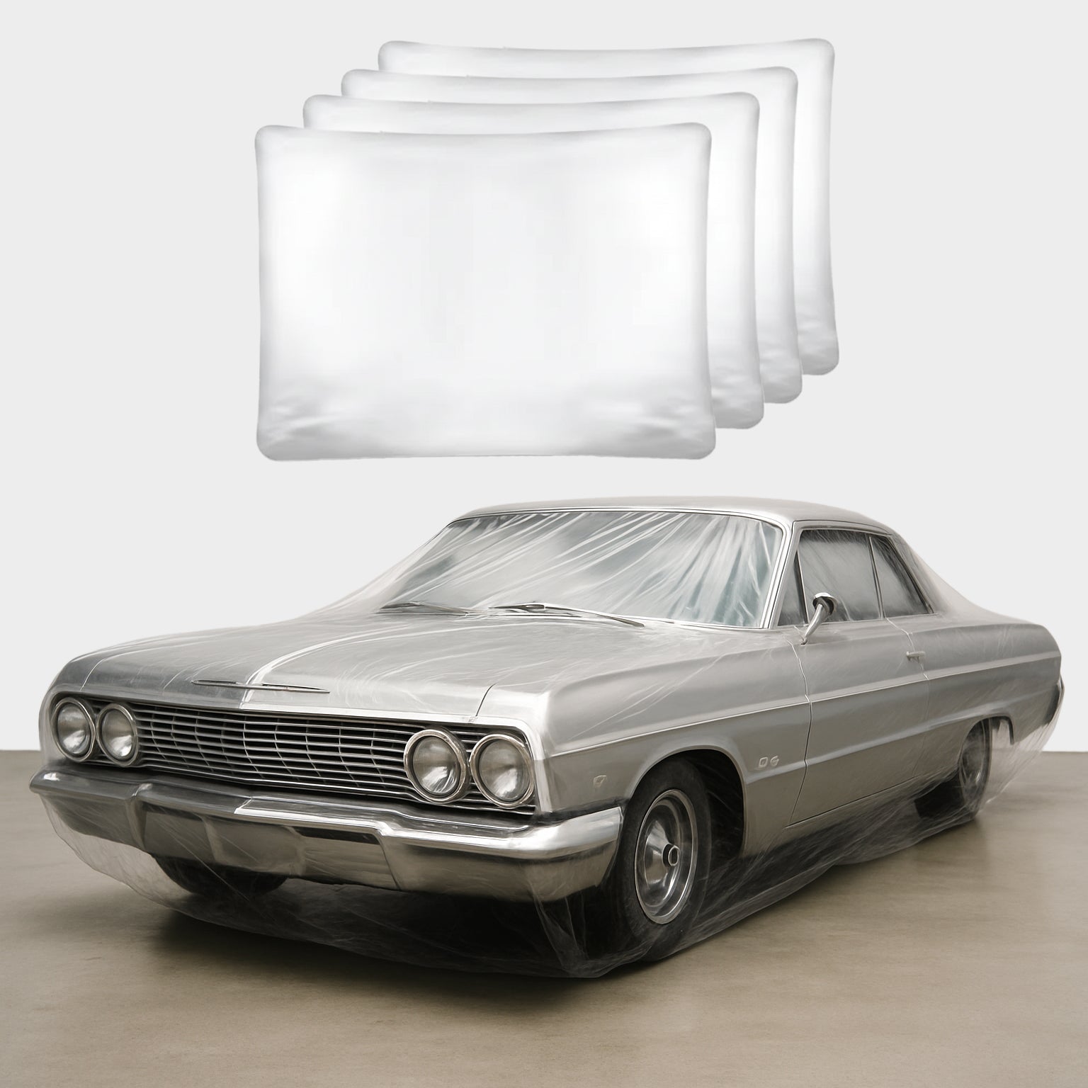 4 Pack Plastic Car Cover