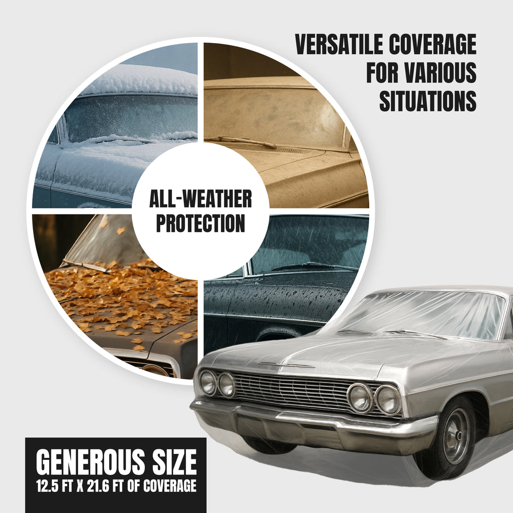 1 Pack Plastic Car Cover