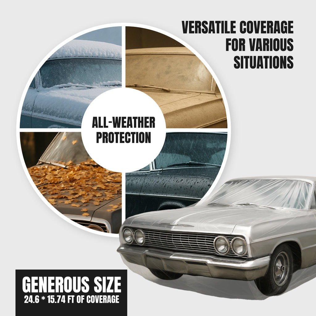 1 Pack Plastic Car Cover