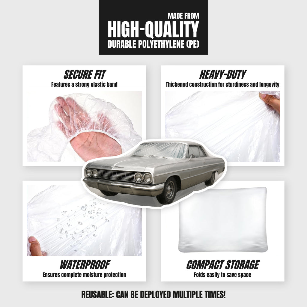 1 Pack Plastic Car Cover